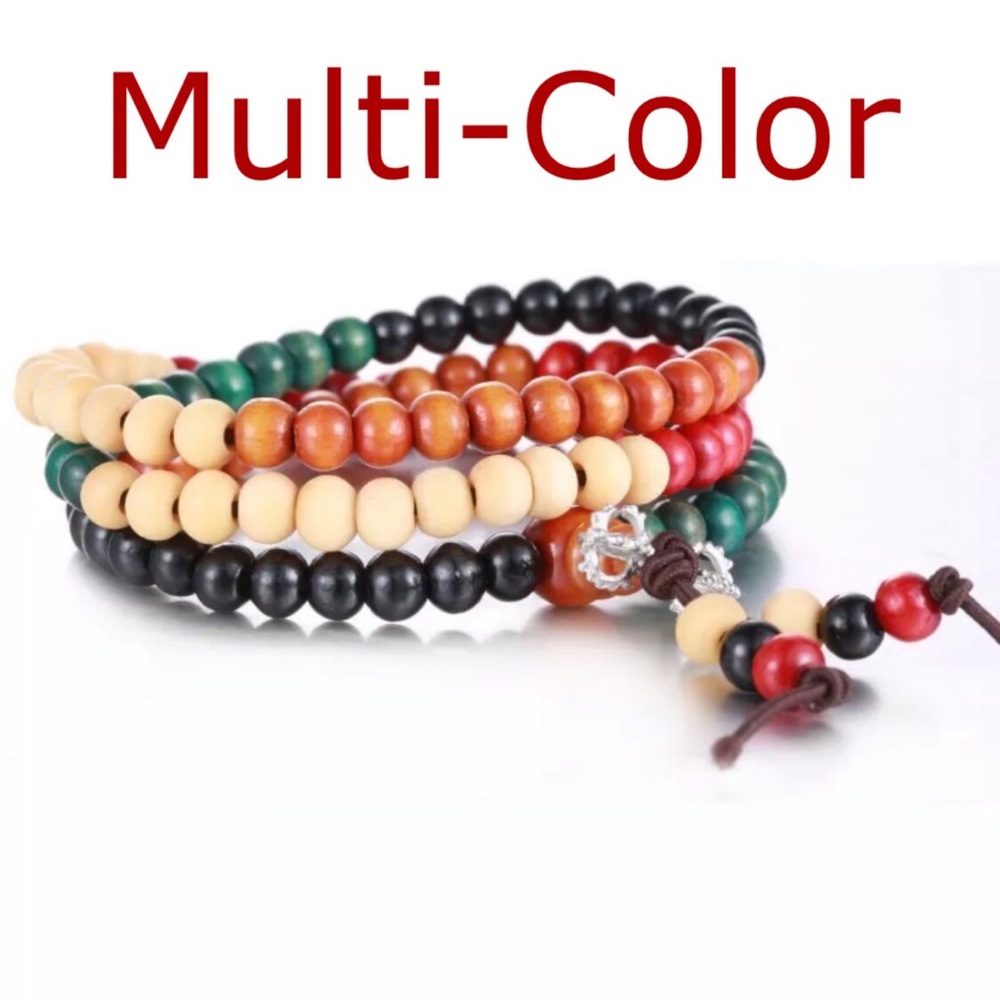 Wooden Tibetan Bracelet - Picture 3 of 6
